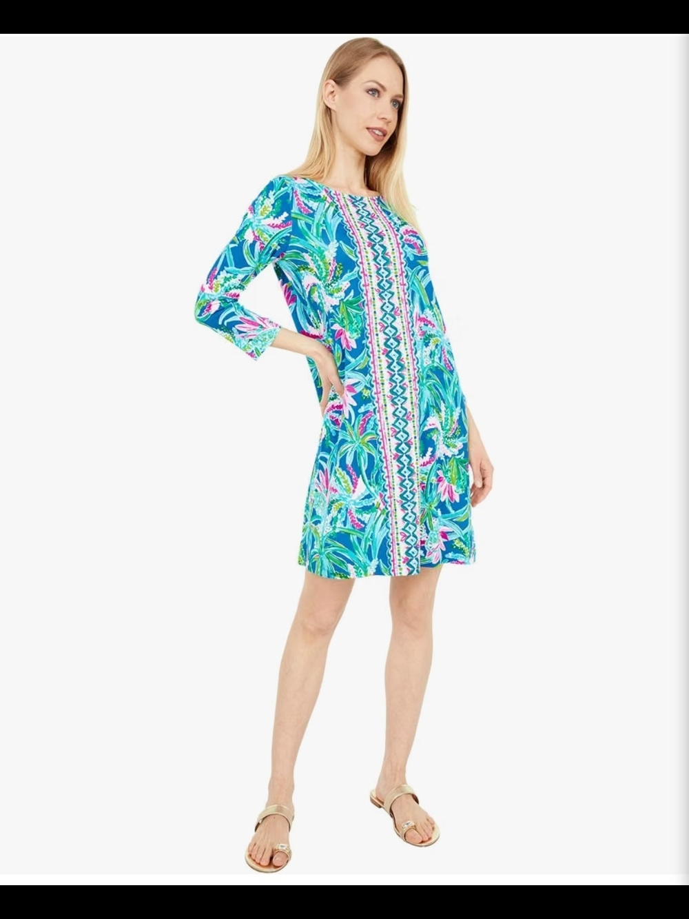Lilly Pulitzer Ophelia Dress Tropical-Print. Size M